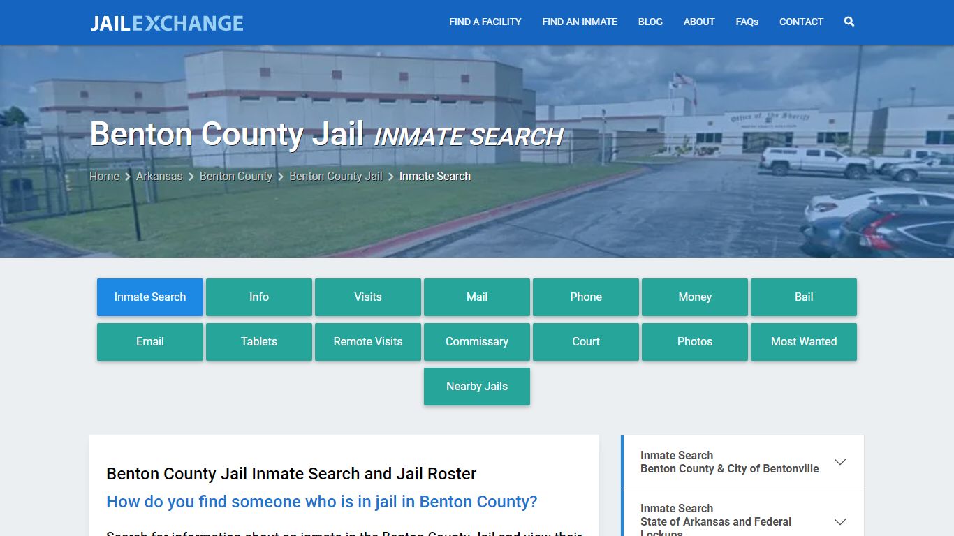 Benton County Jail Inmate Search - Jail Exchange